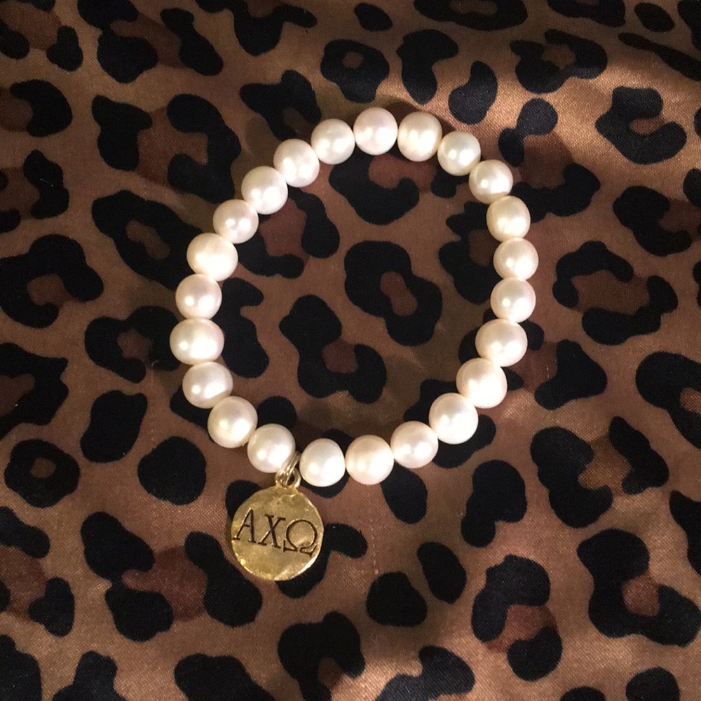 Alpha Chi Omega Pearl Bracelet